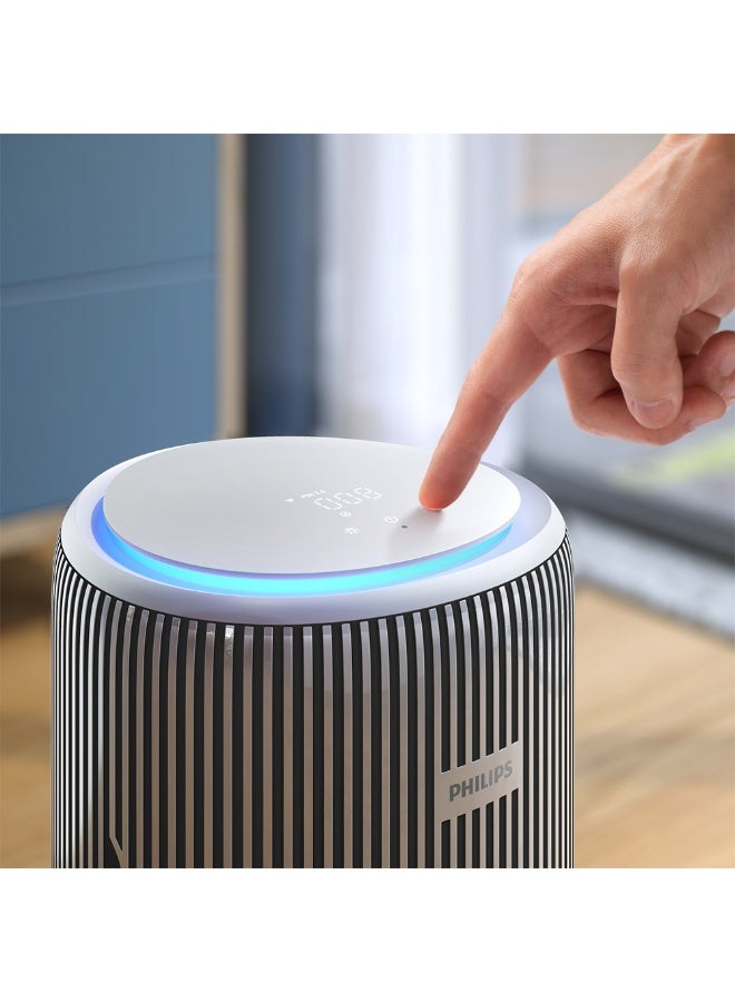 Philips Pure Protect Water 3400 Series smart 2-in-1 Air Purifier & Humidifier - 78 m2, HEPA, Active Carbon, 5 Speed, Sleep Mode, Child Lock, 3.2L Water Tank, smart app control AC3420/10 Grey/White - Image 4