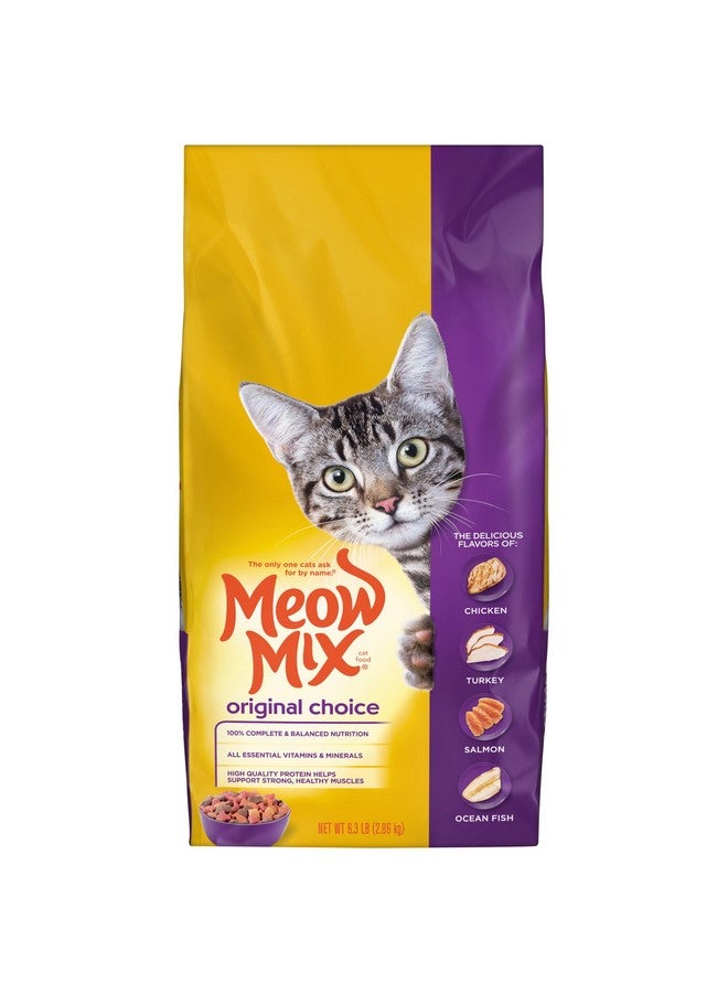 مياو مكس طعام القطط الجاف Original Choice، 6.3 رطل، تغذية كاملة ومتوازنة - Image 1