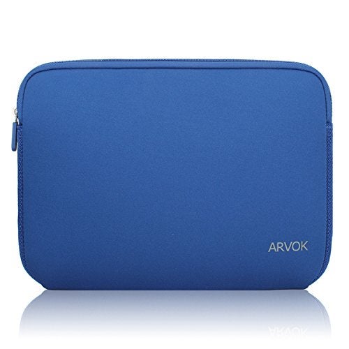 Arvok 11 11.6 12 Inch Laptop Sleeve Case for MacBook Air 12, Water-Resistant Neoprene Notebook Computer Tablet Sleeve, Carrying Bag Cover for Chromebook/HP/Dell/Lenovo/Asus/Acer, Dark Blue - Image 1
