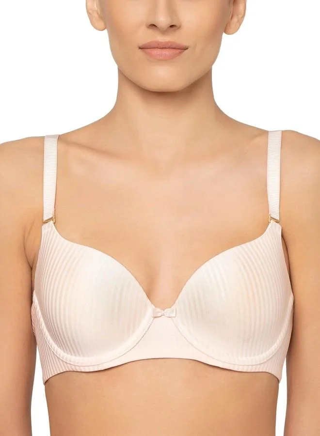 ترايامف Triumph T-Shirt Bra Shiny Seamless Detachable Straps Padded Wired Multiway Tshirt Bra Nude