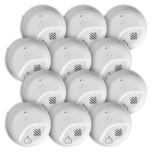 First Alert SMICO100AC Interconnect Hardwire Combination Smoke Carbon Monoxide Alarm with Battery Backup 12Pack - Image 1