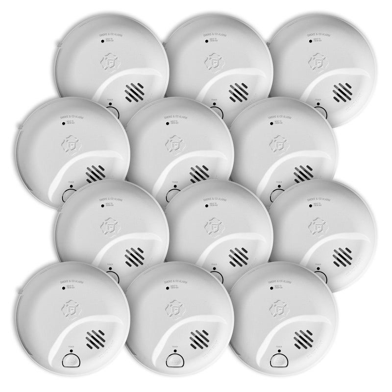 First Alert SMICO100AC Interconnect Hardwire Combination Smoke Carbon Monoxide Alarm with Battery Backup 12Pack - Image 2