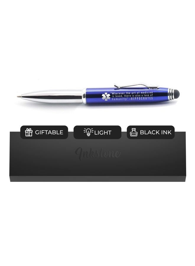 Inkstone Medical Gift Penlight for Doctors, Nurses, Medical Assistants and Students with Hippocratic Quote - Pen with Flashlight and Stylus for Medical School Gift, Nurse Appreciation Gift, Nurses Week - Image 1