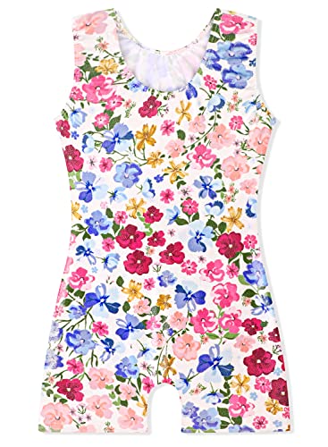 EQSJIU Baby Leotards For Girls 12-18 Months 18-24 Months 1t 2t 1-2t Years Old Toddler Floral Colorful Flower Biketard Outfits Sparkle Girls Gymnastics Leotards - Image 3