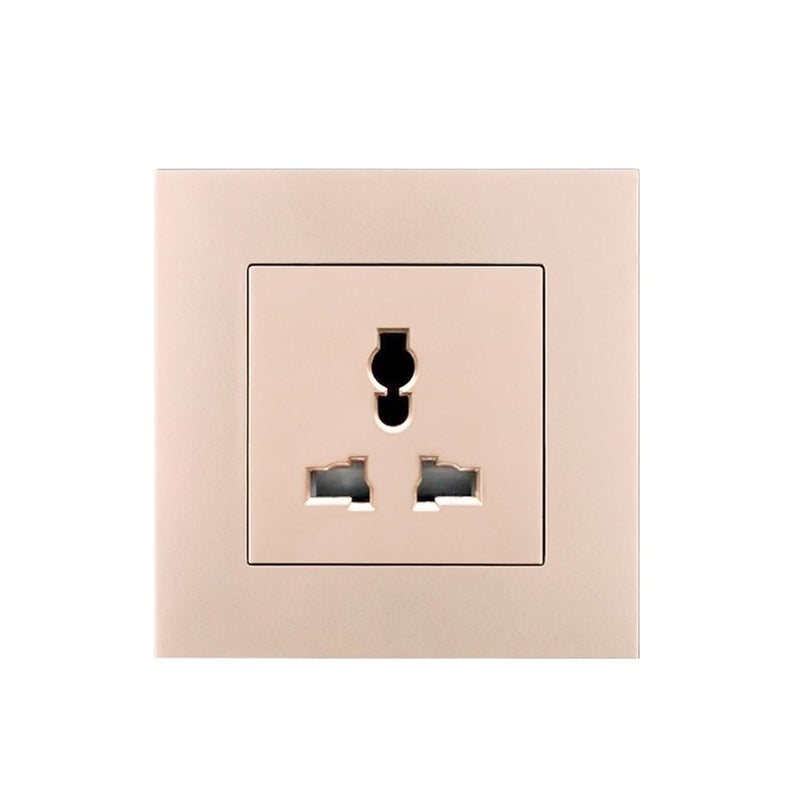 Wall Power Universal International 3 Hole Socket AC 110~250V 86mm*86mm Flame Retardant PC Panel EU Standard Socket(Type4) - Image 3