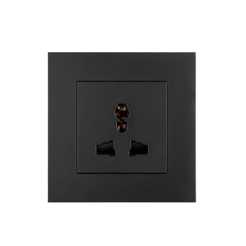 Wall Power Universal International 3 Hole Socket AC 110~250V 86mm*86mm Flame Retardant PC Panel EU Standard Socket(Type4) - Image 4