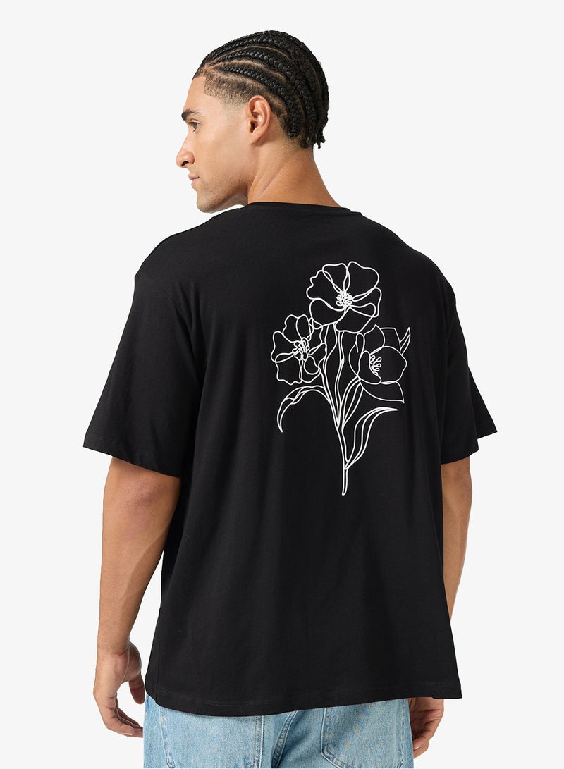 JACK & JONES Graphic Crew Neck Loose Fit T-Shirt - Image 2