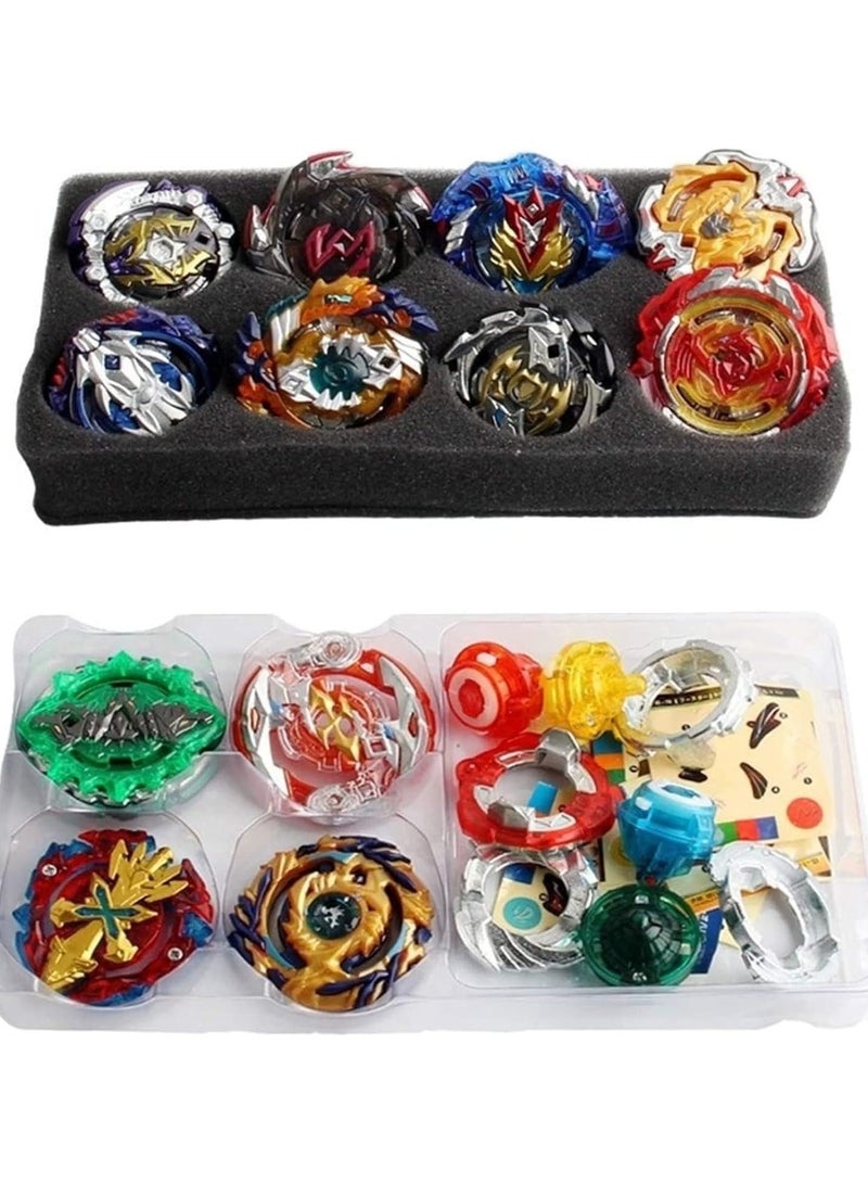 طقم بلي بليد انفجار تيربو معدني، ١٢ قطعة مع قاذفات، لعبة بلبل قتالية للأطفال من سن 6 سنوات فما فوق، هدية أولاد - Image 2