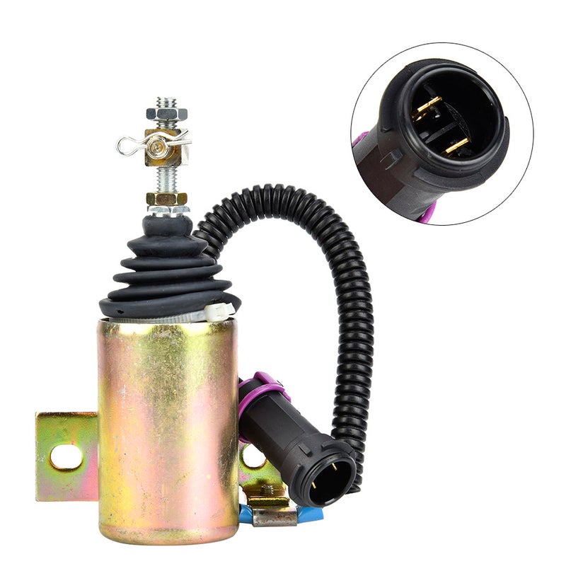 12V Fuel Shut Off Stop Solenoid Valve XHF-1121 E483310000093 Fit for Foton 483 Diesel - Image 2