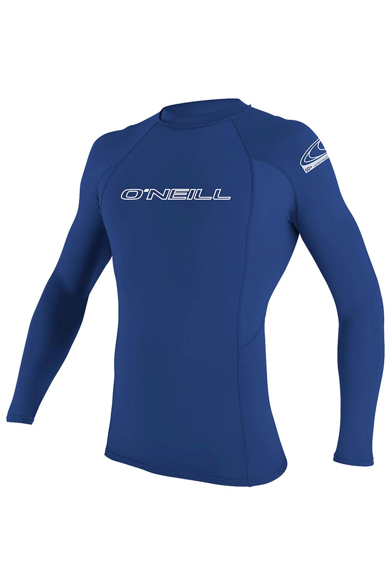 O'NEILL ONeill Wetsuits Mens Basic Skins 50 LS Rash Guard Pacific M - Image 2