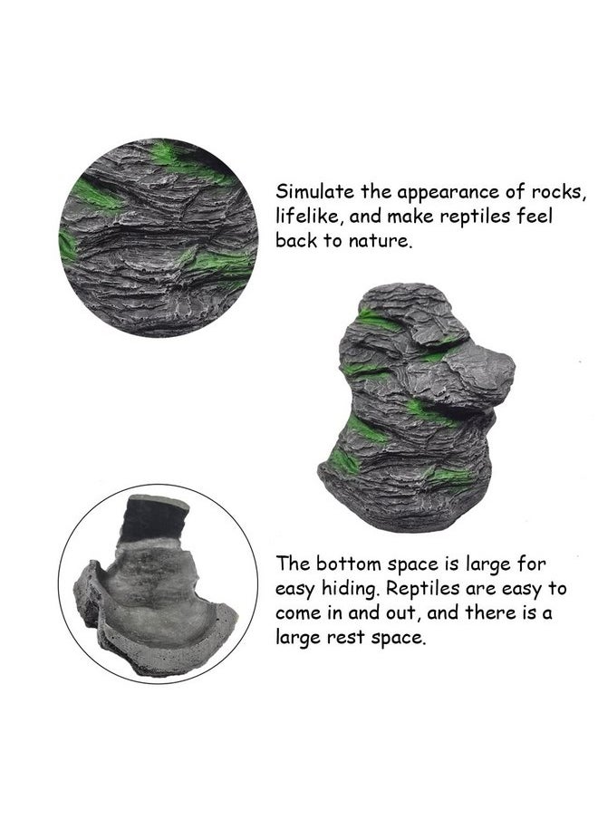 Hamiledyi - Turtle Basking Platform,Tortoise Dock Resting Rock Turtle Climbing Ramp Shale Step Ledge Aquarium Terrarium Decoration for Tortoise Bearded Dragon Lizard Chamelon Frog Gecko Snakes Iguana Betta Fish - Image 1