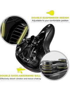 Generic Bicycle Saddle with Shock Absorbing Memory Foam, Wide Bike Seat Cushion Waterproof Hollow, Unisex Comfort for Road Mountain Exercise Bikes, Includes 16-in-1 Hex Wrenches  - Image 3