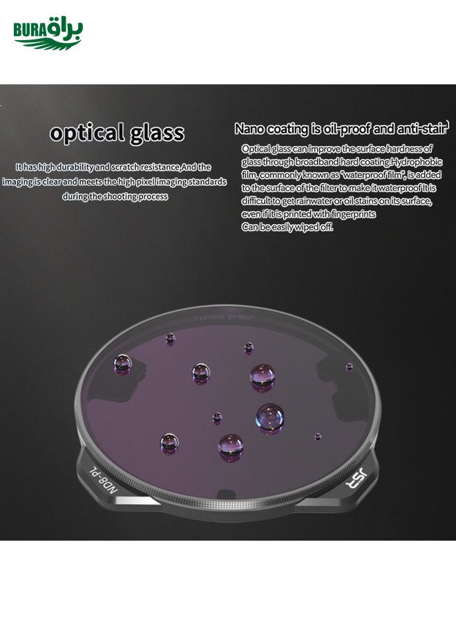 For DJI Mavic 3 Pro JSR KH Series Drone Lens Filter, Filter:ND16