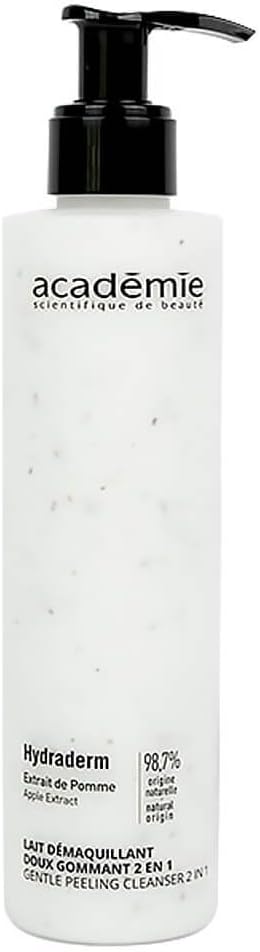 ACADEMIE Hydraderm Lait Demaquillant Doux Gommant 2en12 in 1 Cleansing Milk with Exfoliating Effect 200 ml