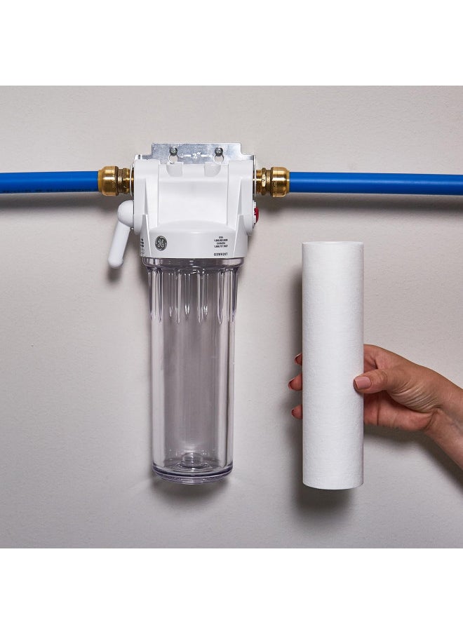 GE Appliances FXUSC Whole Home Universal System Basic Replacement Water Filter (2-pack), White