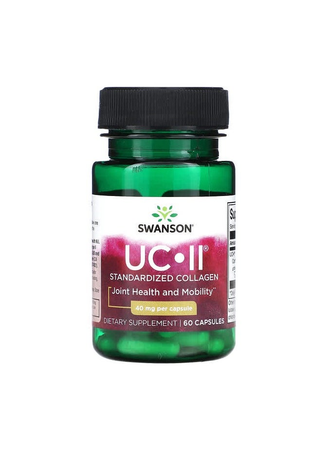 SWANSON - UC-II, Standardized Collagen, 40 mg, 60 Capsules - Image 1