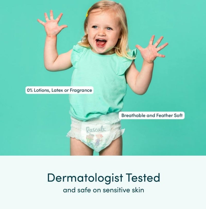 Rascals حفاضات راسكالز المميزة بموضوع كوكوميلون للأطفال - بنطلون عالي الامتصاص مقاس 4 (10-15 كجم) - عبوة من 32 - Image 5