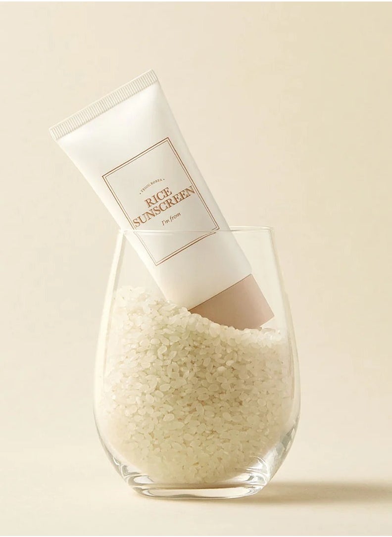 I'M FROM I'm From Rice Sunscreen 50ml, Natural SPF 50+, Reef Friendly Sun Protection  - Image 2