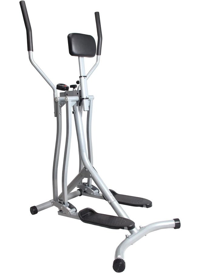 فيتنس ورلد جهاز تمارين اللياقة البدنية مع شاشه الكترونية لقياس الوقت والسرعة، جهاز المشي الغزال الطائر قابل للطي لتمارين الرياضة المنزلية يحمل وزن 100 كيلو - Image 2