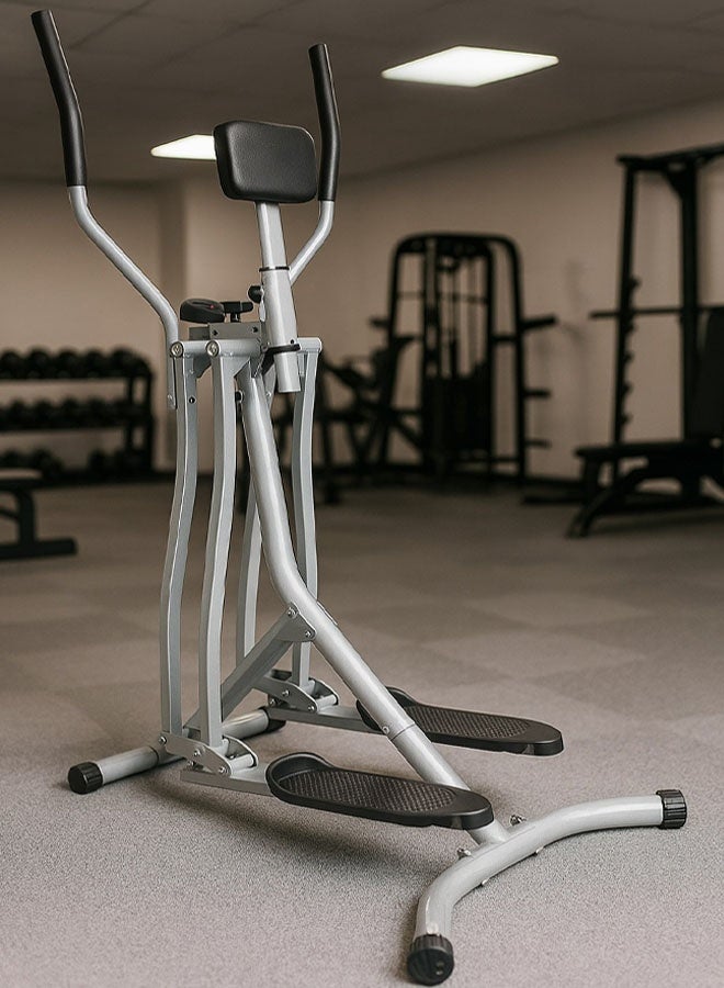 فيتنس ورلد جهاز تمارين اللياقة البدنية مع شاشه الكترونية لقياس الوقت والسرعة، جهاز المشي الغزال الطائر قابل للطي لتمارين الرياضة المنزلية يحمل وزن 100 كيلو - Image 1