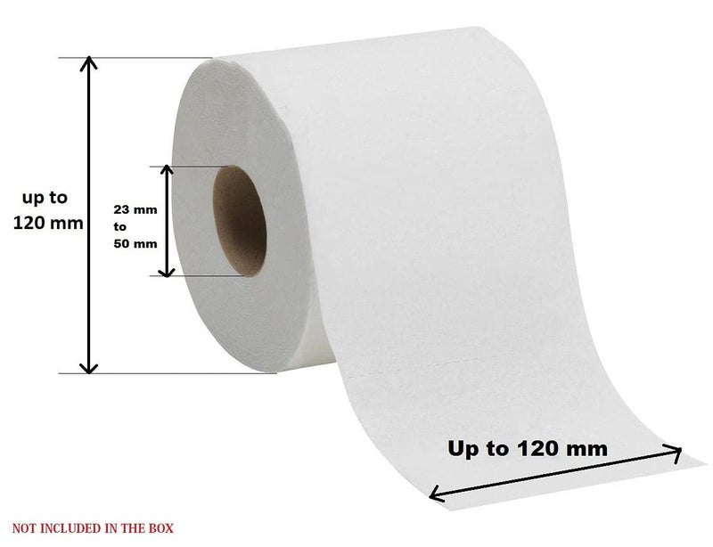 DOLPHY حامل ورق الحمام المدفون من دولفي المصنوع من الفولاذ المقاوم للصدأ مع غطاء للحمام - Image 4