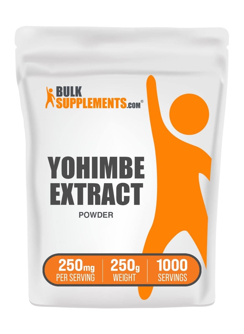 BulkSupplements Herbal Supplement for Energy Support Sourced from Yohimbe Bark Gluten Free 8.8 oz  - Image 1