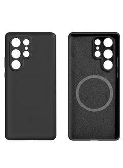 Silicone Samsung Galaxy S23 Ultra Genuine Silicone Phone Case, Black  - Image 1