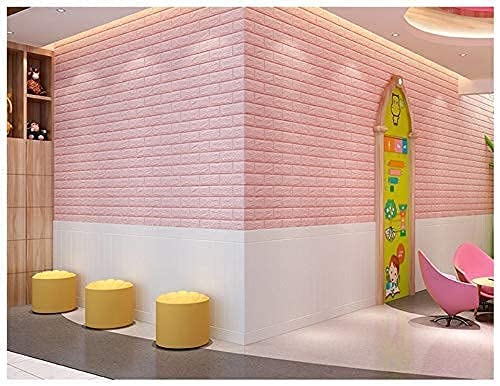 Jig-Tik 3D Brick Wallpaper for Wall – Self Adhesive PE Foam Wall Stickers, 3D Wall Paper Waterproof DIY Wall Panels for Home & Office Décor (70 x 77cm) (Pack of 20) - Image 3