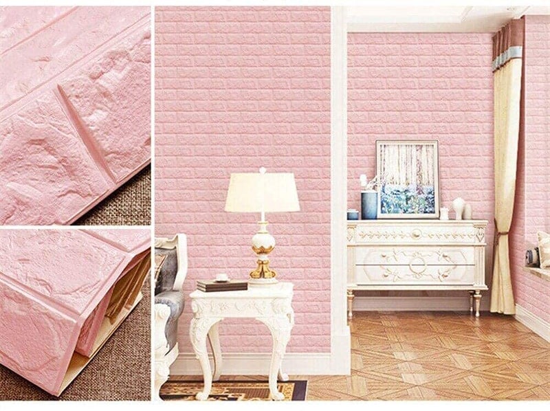 Jig-Tik 3D Brick Wallpaper for Wall – Self Adhesive PE Foam Wall Stickers, 3D Wall Paper Waterproof DIY Wall Panels for Home & Office Décor (70 x 77cm) (Pack of 20) - Image 4