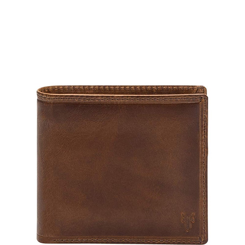 Frye FRYE Men's Leather Logan Antique Pull Up Billfold, Cognac, One Size  - Image 1