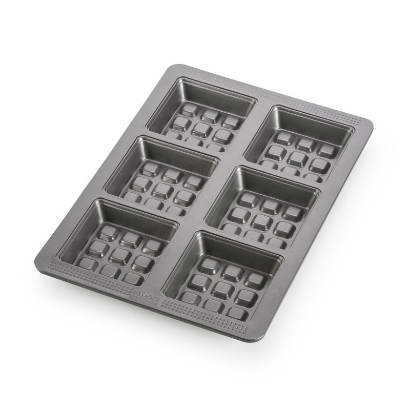 Sweet Creations Waffle Cake Pan, Silver - Image 1