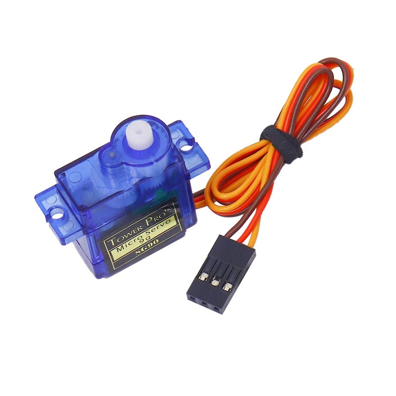 Electronicspices محرك سيرفو رقمي صغير SG90 9G مع وحدة استشعار المسافة HC-SR04 بالموجات فوق الصوتية - Image 2