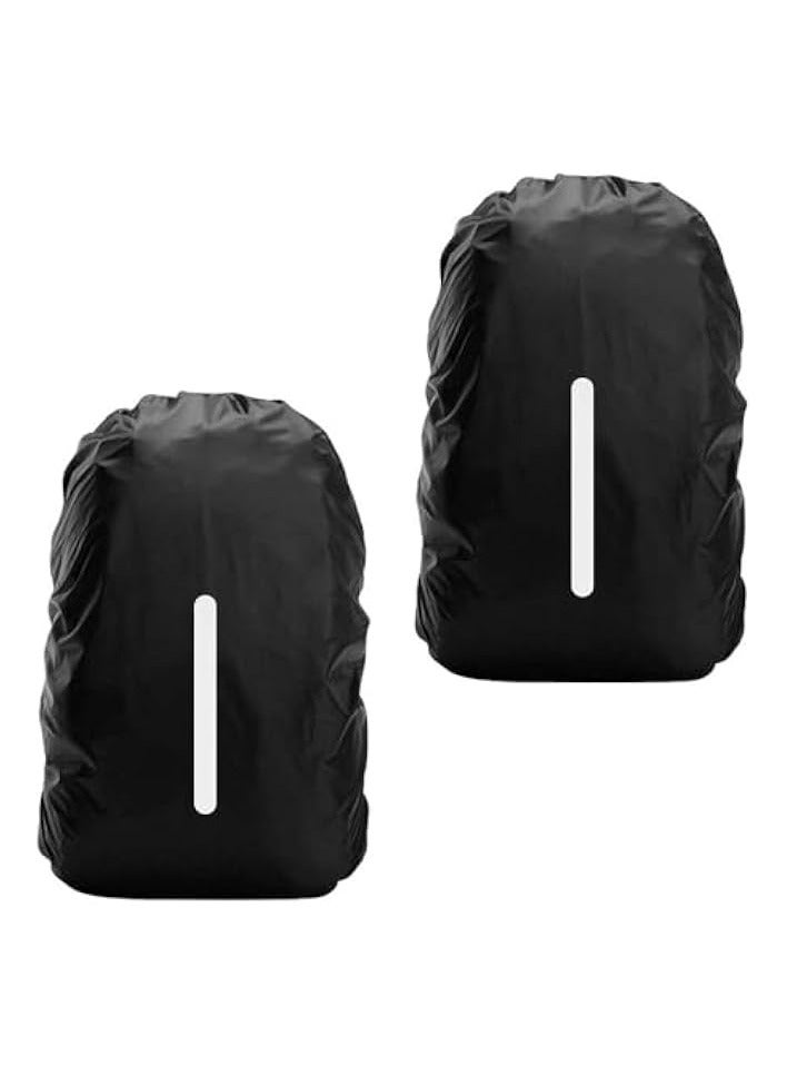 Green Tiger 2 Pack Waterproof Rain Cover for Backpack, Backpack Rain Cover with Reflective Strip，Rucksack Rain Cover for Hiking/Bicycling,M(30-40L) - Image 1