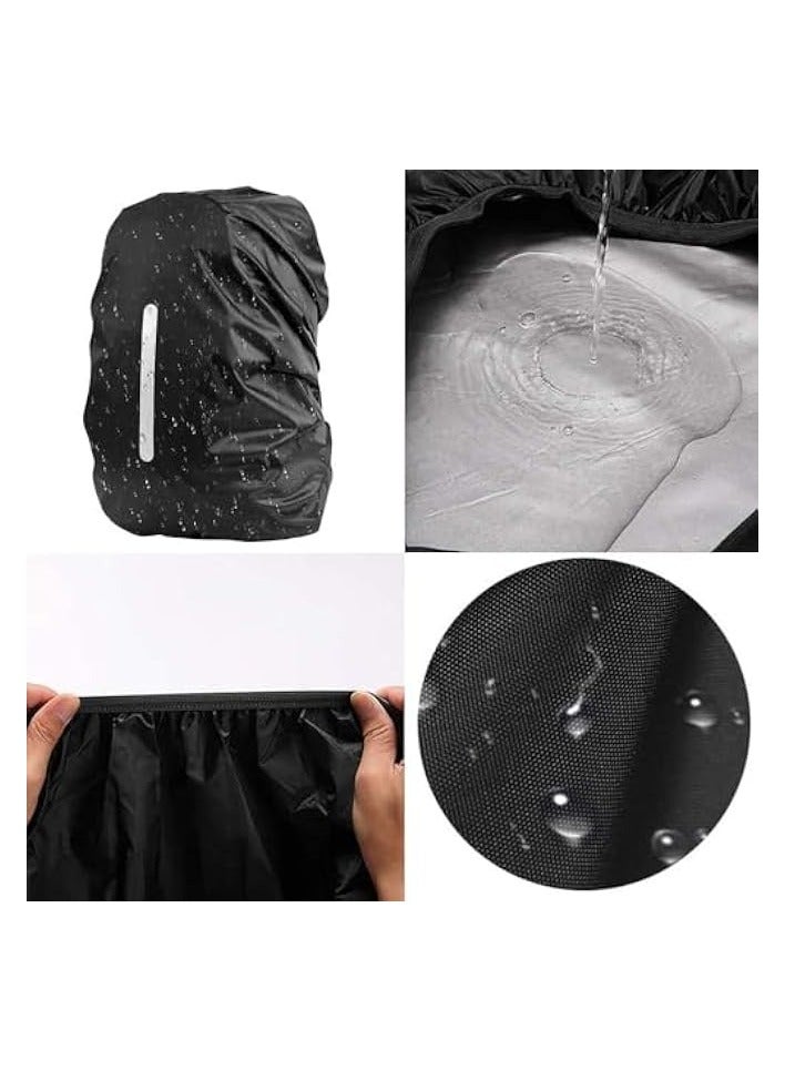 Green Tiger 2 Pack Waterproof Rain Cover for Backpack, Backpack Rain Cover with Reflective Strip，Rucksack Rain Cover for Hiking/Bicycling,M(30-40L) - Image 4