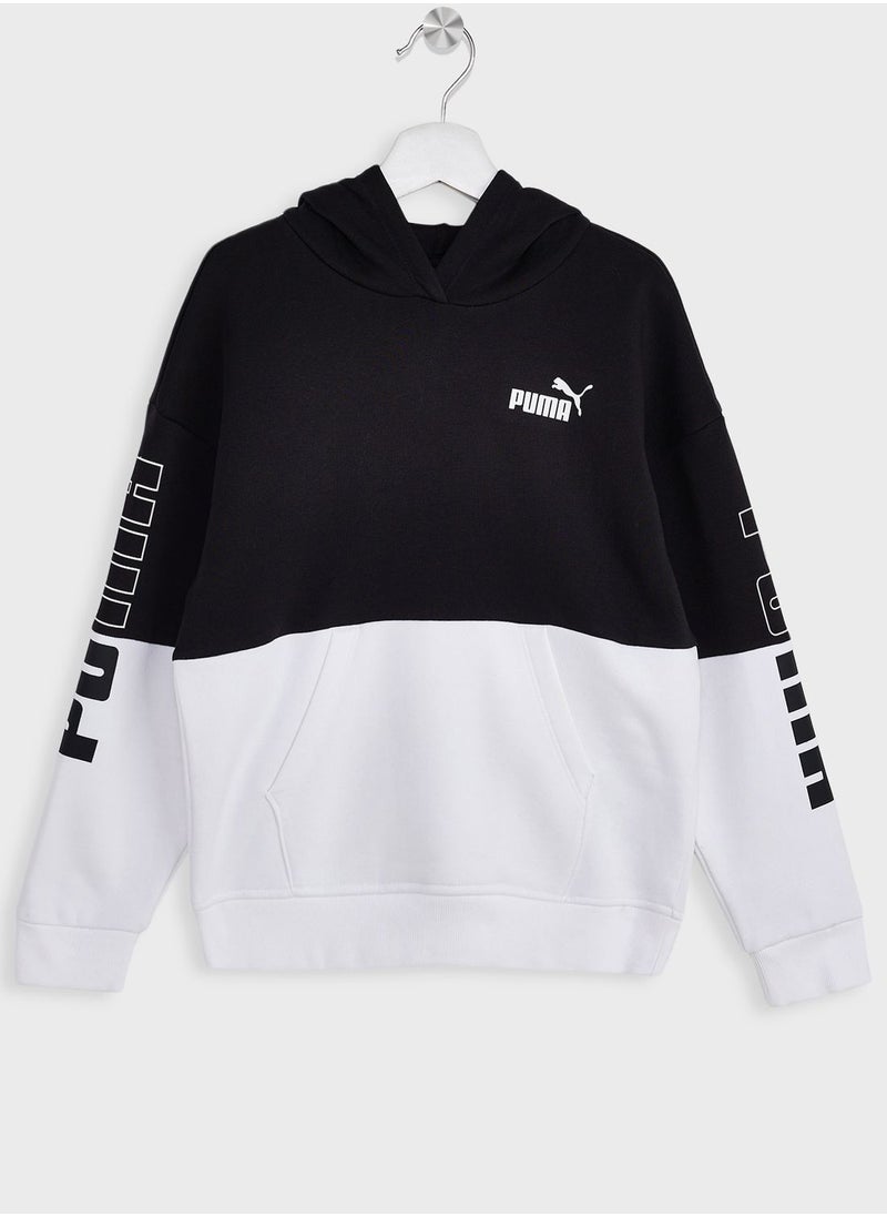 PUMA - Kids Power Colorblock Hoodie Fl - Image 1