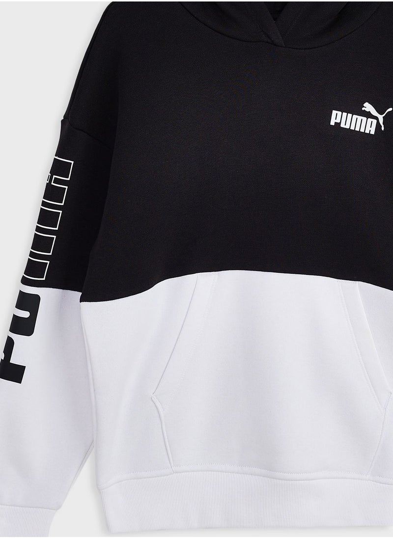 PUMA - Kids Power Colorblock Hoodie Fl - Image 1