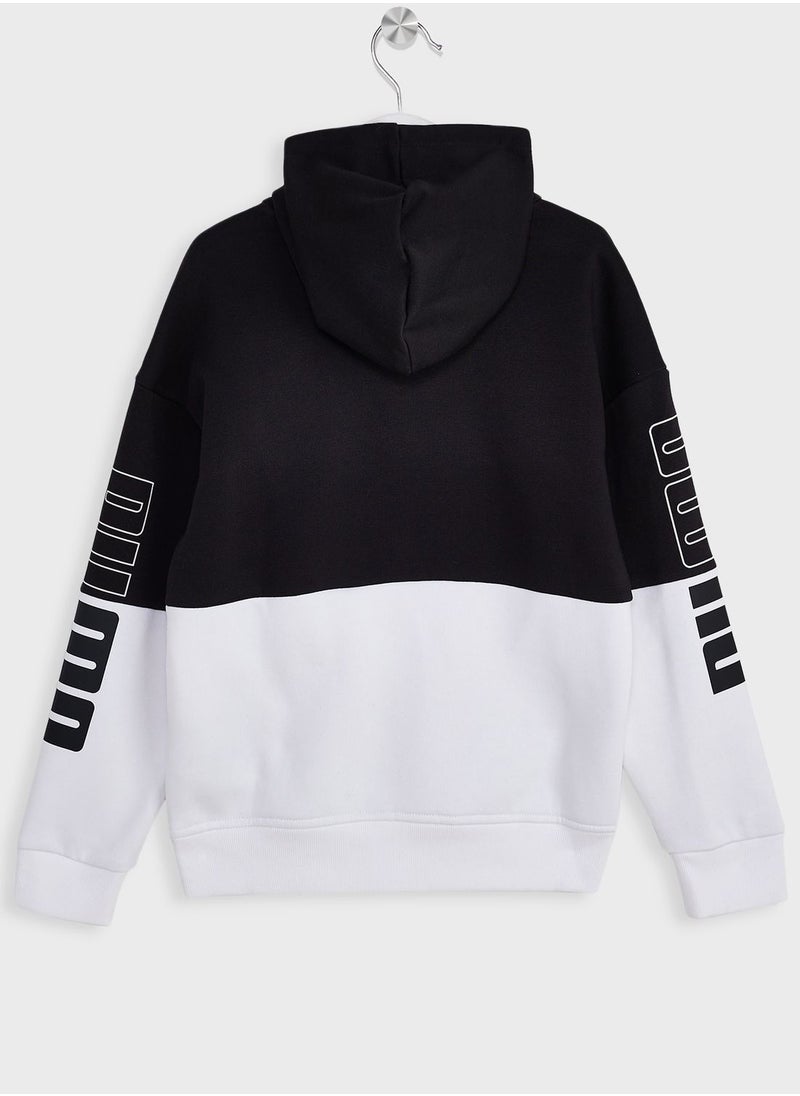 PUMA - Kids Power Colorblock Hoodie Fl - Image 1