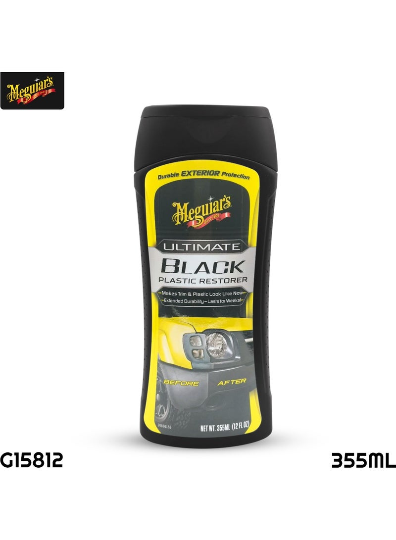 Meguiars Meguiar's 355ml Ultimate Black Car Plastic Restorer G15812 - Image 1