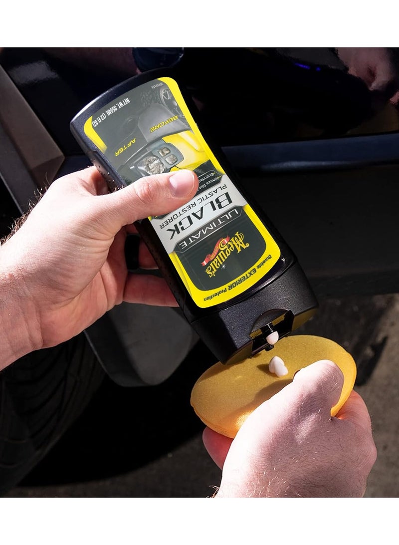 Meguiars Meguiar's 355ml Ultimate Black Car Plastic Restorer G15812 - Image 4