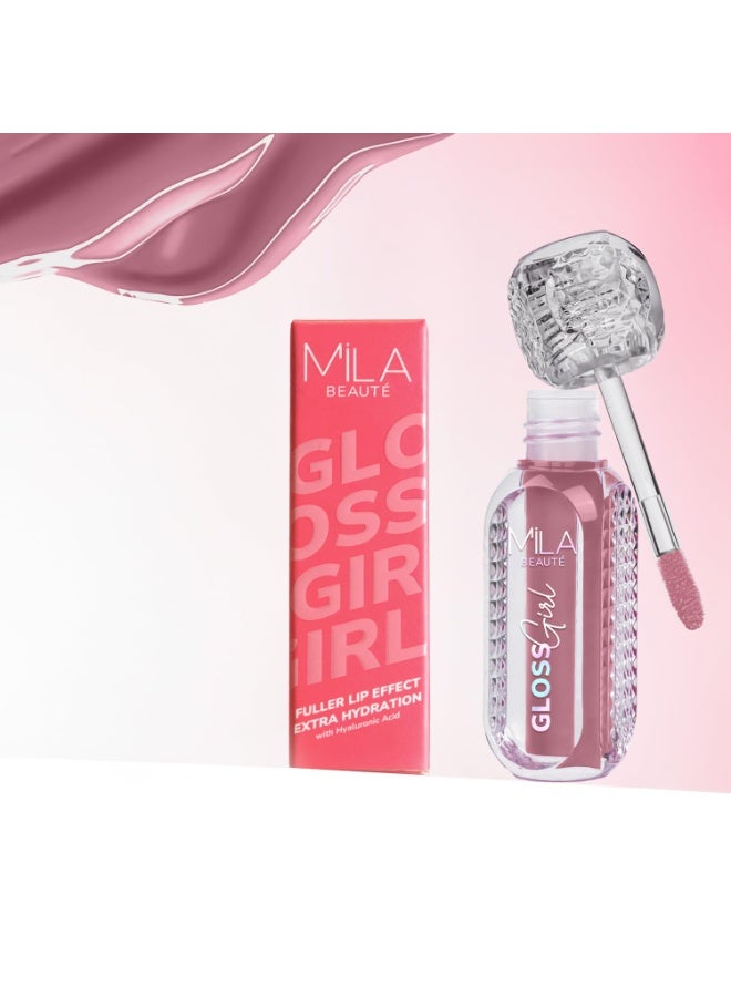 ميلا بيوتي ملمع الشفاه "Gloss Girl" من ميلا بوتيه (MILA BEAUTÉ) | غني بزبدة بذور المانجو وحمض الهيالورونيك | تركيبة خفيفة الوزن وغير لزجة | يمنح الشفاه مظهراً أكثر امتلاءً وترطيباً فائقاً | لمسة نهائية شديدة اللمعان - درجة "That's Me" | 2.8 مل - Image 4