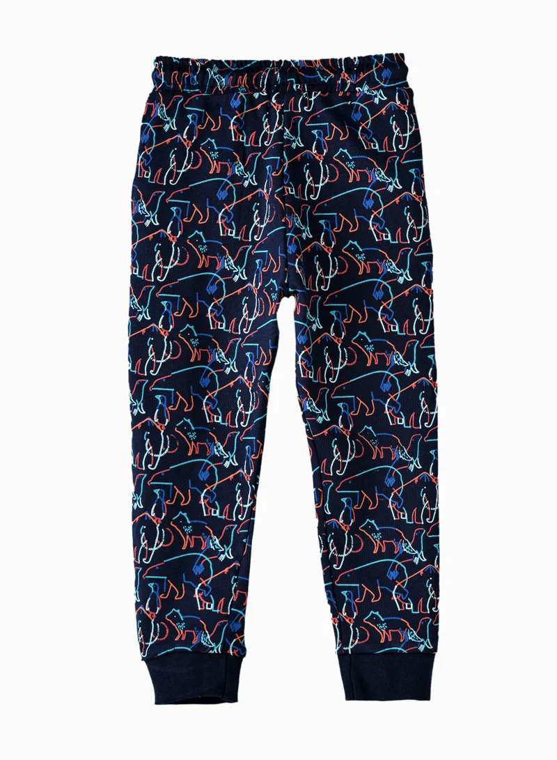JAM Boys' Dinosaur Print Joggers with Drawstring
