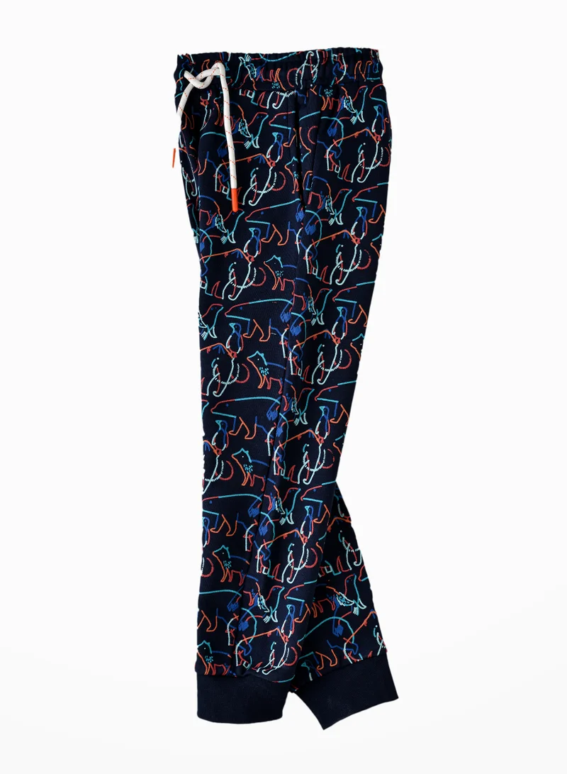 JAM Boys' Dinosaur Print Joggers with Drawstring