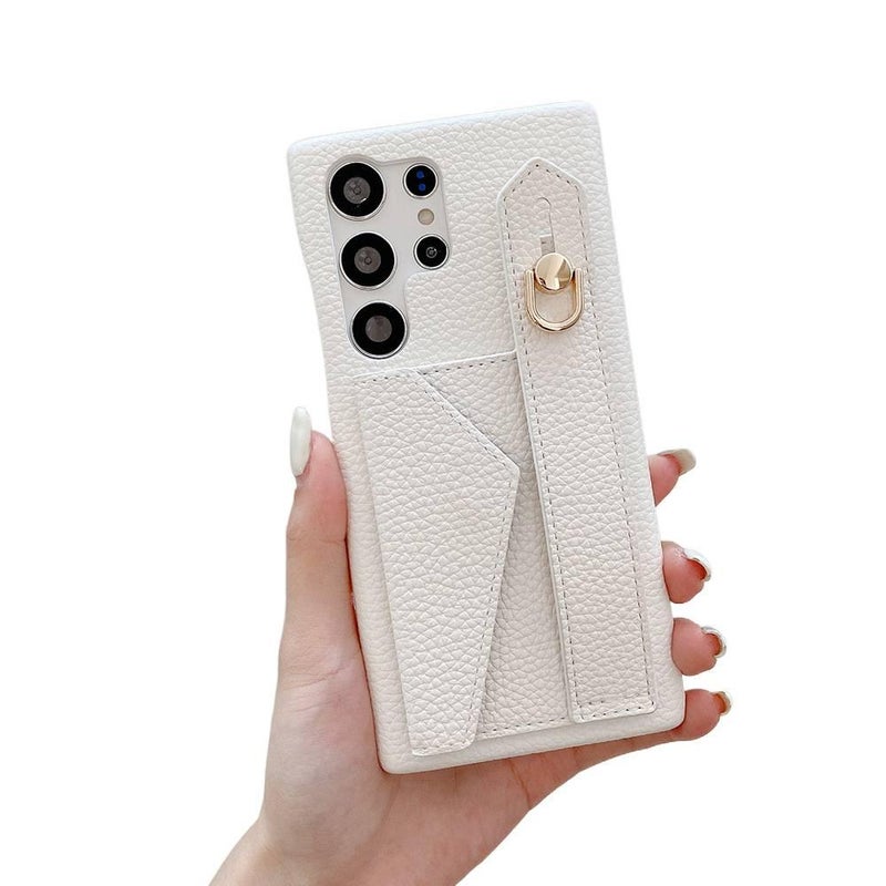 Protective Case | PU+PET Card Holder | White | Cover for Samsung S25 Ultra / Samsung S25 - Image 3