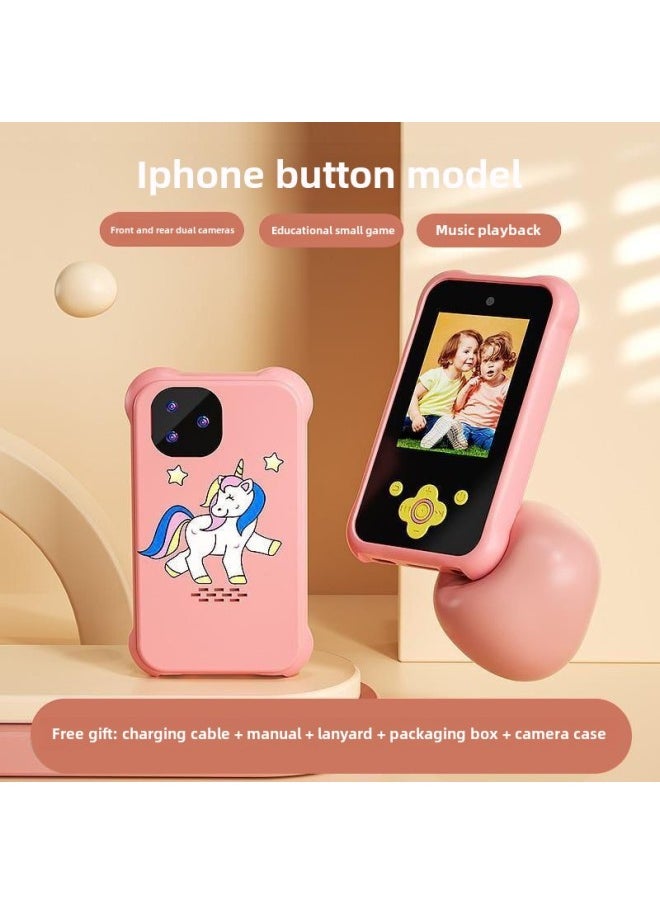 Generic Batch S1/S2 Children's Mobile Phone Camera Front And Rear Double Camera-Body Color:Blue-touch Screen Version  - Image 4