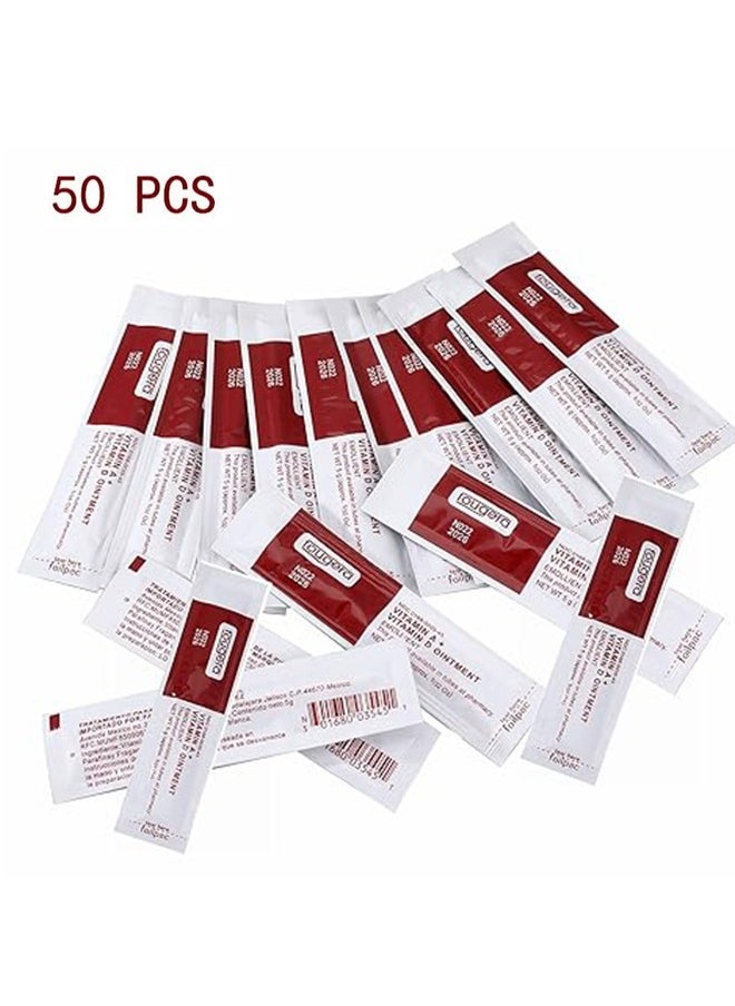 Fougera - 50Pcs Tattoo Scar Repair Gel, Microblading Aftercare Ointment Vitamin A and D Anti-Inflammatory Anti Scar Tattoo Aftercare Cream for Makeup Microblading and Tattoo Healing Art Tattoo Supplies - Image 1