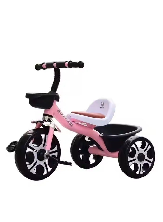 Baybee Coaster Baby Tricycle for Kids, Smart Plug n Play Kids Cycle with Front & Rear Storage Baskets | Baby Tricycle | Tricycle for Kids 2 to 5 Years Boys Girls (pink)
