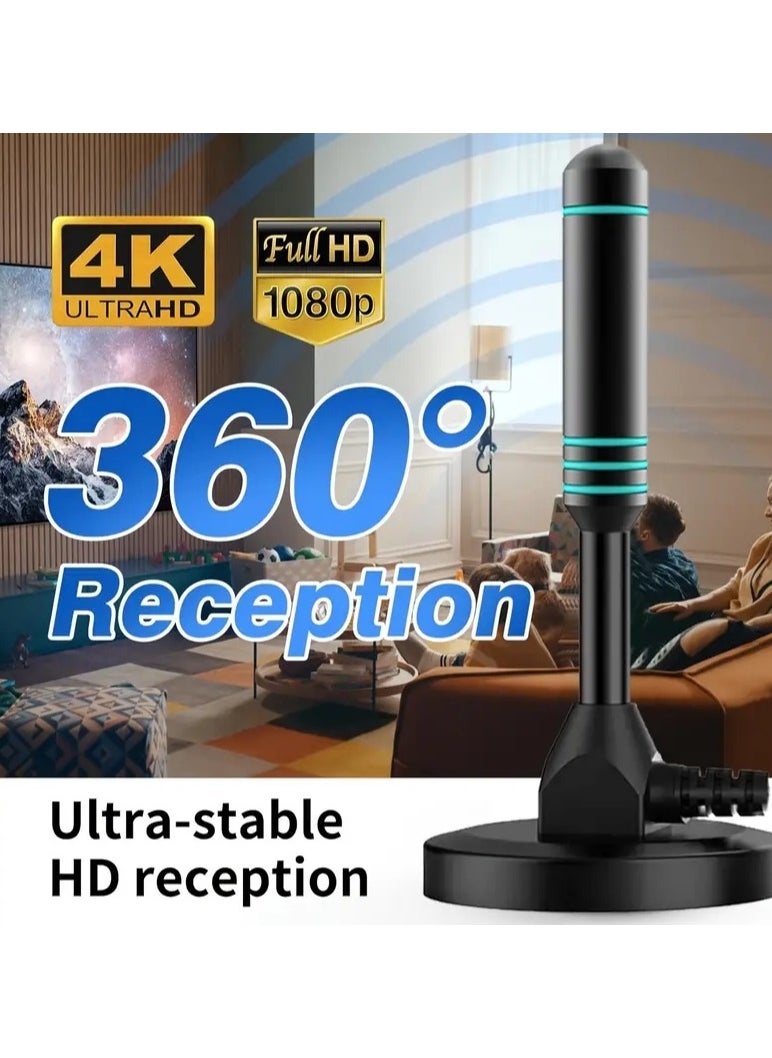 Generic Indoor TV antenna, smart TV local channel TV antenna, supports 4K 1080p, 400+mile long-distance signal enhancement antenna TV digital high-definition indoor and outdoor.  - Image 4