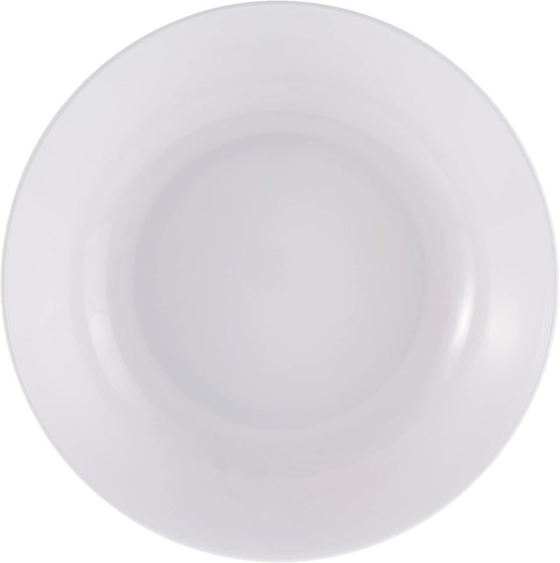DINEWELL MELAMINE GREEN BAMBOO SERVING BOWL, 21 CM, WHITE, DWC2081GB, 1 PC - Image 2