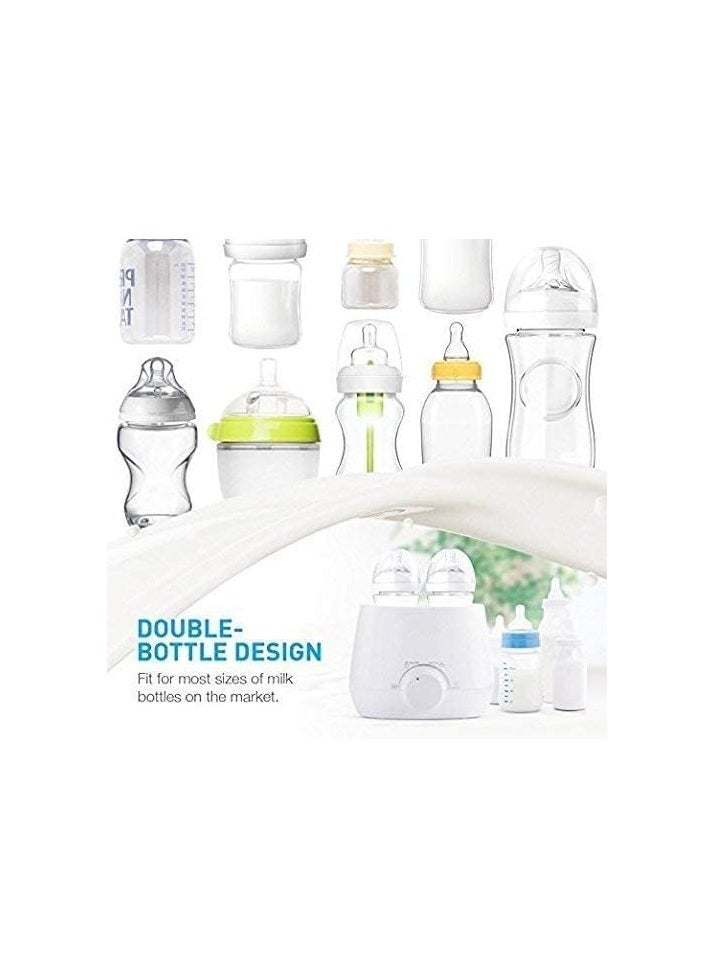 Real Bubee - Multifunctional Baby Double Bottle Warmer, Milk Warmer Steam Sterilizer & Baby Food Heater, 3-in-1 with Evenly Warming Breast Milk or Formula, Accurate Temperature Control Baby Feeding - Image 1
