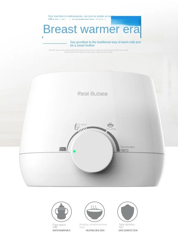 Real Bubee - Multifunctional Baby Double Bottle Warmer, Milk Warmer Steam Sterilizer & Baby Food Heater, 3-in-1 with Evenly Warming Breast Milk or Formula, Accurate Temperature Control Baby Feeding - Image 1